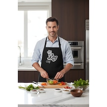 Mutfak Önlüğü King Chef Siyah Renkli