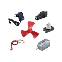 Adaptörlü Motor Pervane Anahtar Klemens Soketli Elektrik Deney Seti - Öğrenci Elektrik Devresi