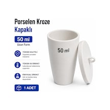 Porselen Kroze Kapaklı Uzun Form 50 ML 1 Adet