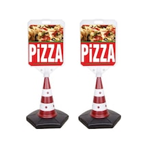 Pizza Temalı Reklam ve Uyarı Dubası 2 Adet