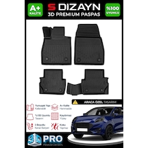 S-dizayn Ford Puma 3d Pro Havuzlu Paspas 2019 Üzeri A+ Kalite