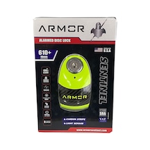 Armor 610 Mva Plus Alarmlı Disk Kilidi 10 Mm. Gümüş