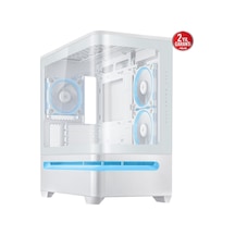 Asus Prime Ap202 Tg Temperli Cam Micro Atx Beyaz Bilgisayar Akak0asu0033