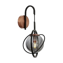 Siyah Boyalı Metal Aplik, E14, 22x24 Cm 10 Parça Siyah