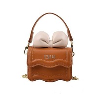 Maoyaya Lebeigo Mini Çocuk Omuz Çantası, Yay Zincir Crossbody Küçük Yeşil