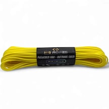 Polyester Paracord İp 4 Mm Sarı Renk 30 Metre
