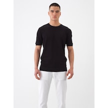 Xint Siyah Doğal Dökümlü Regular Fit Kazak 801894