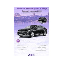 Renault Megane 4 2020+ Krom Ön Panjur Çıtası A+