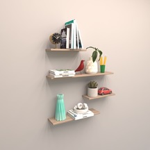 Rafkestir 4 Lü Gizli Bağlantılı Raf Set ( 80 - 60 - 40 - 40 ) Cordoba ( Mat