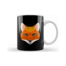 Geometric Animal Fox Kupa Bardak Porselen Karışık
