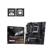 Msı Pro A620am-b Evo Am5 Ryzen Ddr5 Vga Hdmi
