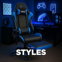 Styles Kl-R61 Mavi/Siyah Gaming Oyuncu Koltuğu