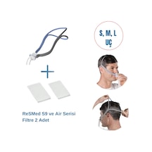 ResMed AirFit P10 CPAP Burun Yastık Maskesi + ResMed S9 ve Air SerisiFiltre 2’li