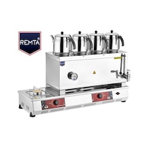 Remta 85 Model 4 Demlikli Gazlı (Ce) + Elektrikli Çay Ocağı 58 Lt