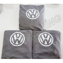 Volkswagen Gri Renk Ön Arka Takım Likralı Kumaş Servis Kılıfı