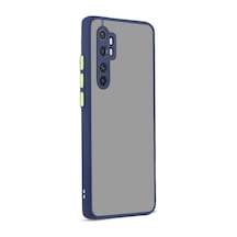 Xiaomi Mi Note 10 Lite Kılıf Hux Düğme Ve Kapak Zıt Renk Kılıf