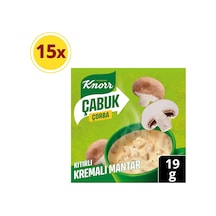 Knorr Çabuk Çorba Kıtırlı Kremalı 15 x 19 G