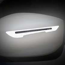 Sarı 1 Çift Anti-çarpışma Şerit Evrensel Araba Malzemeleri Güçlü Yapışma Otomatik Kaçınma Koruyucu Etiket Mini Anti-çizik