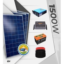 Ekonomik Solar Paket 9600wp Lamba, Tv, Uydu, Orta Boy Buzdolabı, Ev Aletleri, Su Pompası, Çamaşır Makinesi Ve Şarj