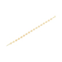 Diamond Line - Gülaylar - Sarı Altın 14 Ayar Yıldız Bileklik Standart N11.21768 Sarı Altın