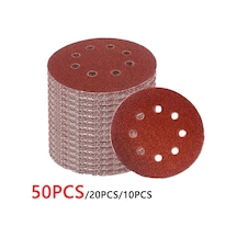 8 Delik 125mm Zımpara Ağaç İşleme Metal Taşlama Diski Aşındırıcı