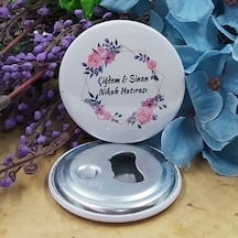 Pembe Çiçekli Açacak Magnet Söz Nişan Nikah Hediyesi Nik 30 Adet