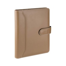 5256 Ajanda Tarihsiz Kareli 17x24 Cm. Ajanda/defter Hesap Makineli Suni Deri Organizer, Vizon Çok Renkli