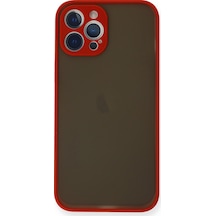 Apple iPhone Uyumlu 12 Pro Kılıf Montreal Silikon Kapak - Kırmızı Bzsxx00 1