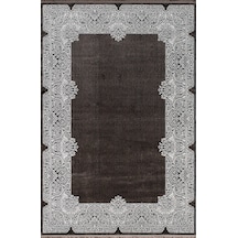 Royal Halı Nil Nb08a Yumuşak Dokulu Üst Kalite Viskon İplik 120 Tarak İpek Halı Siyah