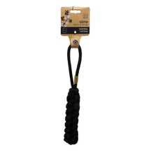 M-Pets Coto Siyah Loop Bar Örgü Halat Köpek Oyuncağı 34 CM