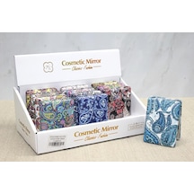 Taşlı El Aynası Dikdörtgen Kalın Alk3745 Renkli