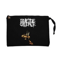 Suicide Silence The Cleansing Siyah Clutch Cüzdan / El Çantası Siyah