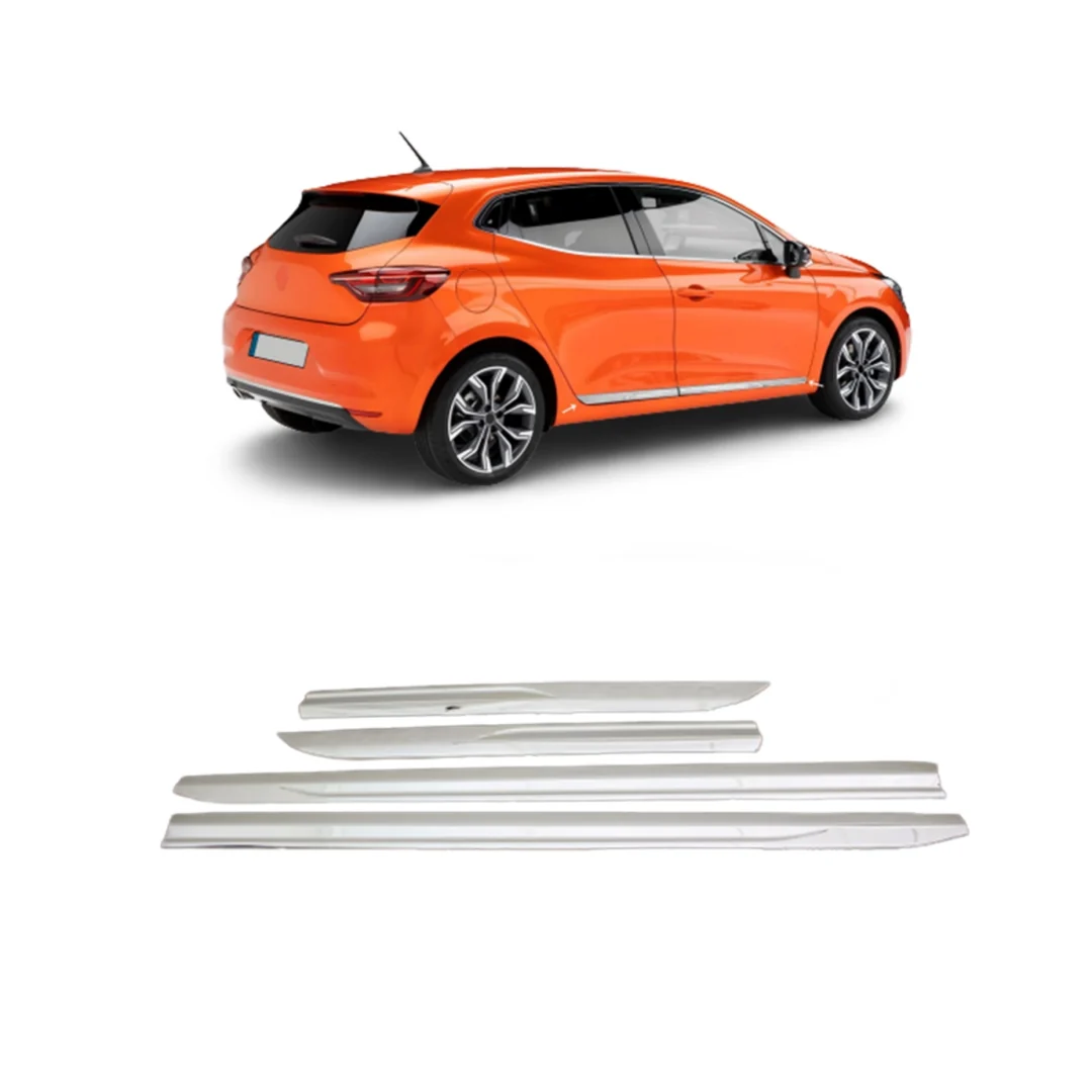 Renault Clio 5 Yan Kapı Çıtası - Krom 4 Parça 2019-2022 Arası, Hb
