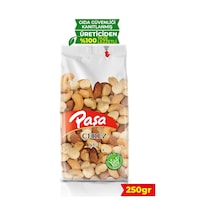 Paşa Kuruyemiş Kavrulmuş Karışık Kuruyemiş Şeffaf Paket 250 G