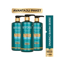 Keratin&argan Onarıcı Bakım Şampuanı 900 Ml 3 Adet