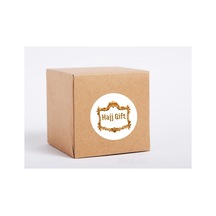 İngilizce Hajj Hediyesi Etiketi Gift Sticker Hajj Umre Kabe Yuvarlak Mat Çıkartma 4 Cm 90 Adet Çok Renkli