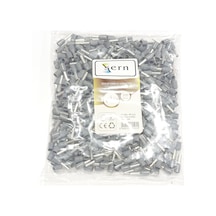 2,5 Mm Tek Girişli İzoleli Kablo Yüksüğü - Fransız Norm Gri 1 Paket 500 Adet