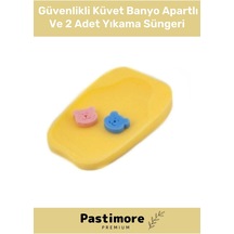 Lüx Serisi Yumuşak Güvenlikli Küvet Banyo Apartlı Ve 2 Adet Yıkama Süngeri
