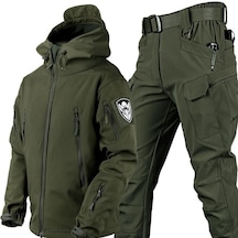 Askeri Yeşil Erkek Askeri Üniforma Kamuflaj Ceket Multicam Gömlek Taktik Avcılık Paintball Pantolon Seti