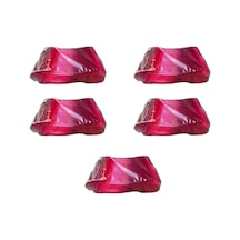 Plastik Şeffaf Pembe Sup Kaşık - Tatlı Dondurma Kaşığı - 12.5 Cm. - 50 Adetlik 5 Paket Pembe