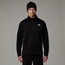 Siyah The North Face Erkek Yarım Fermuar Sweatshirt Dotknıt Thermal 1/4 Zıp Nf0a88u6jk31 Siyah