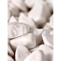 Beyaz Çakıl Taşı Dolomit Taşı Bahçe Süsü Akvaryum Taşı Dere Çakıl Taşı 1-2 Cm 3 Kg Standart