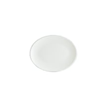 Retro Ash Moove 12 Adet 25 Cm Gri Kenar Çizgili Porselen Oval Tab