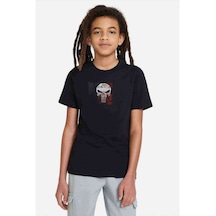 Dead Skull Baskılı Unisex Çocuk Siyah T-Shirt (528296499)