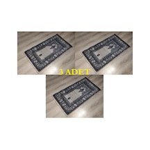 3 Adet Halı Sarayı Sihir Namazlık Seccade Nm012 Gri 60X115Cm