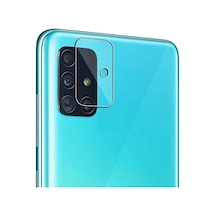 Ally Galaxy Uyumlu M51 Tempered Cam Kamera Koruyucu- 1903 - Renk: Şeffaf 2