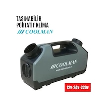 Coolman Taşınabilir Portatif Klima 700w - 12v-24v-220v-1168 Çok Renkli