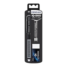 Pensan Iq-duo 0,7 Mm Silgili Siyah Versatil Kalem Seti