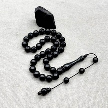 12 X 12 Mm Kumpaslı Misket Kesim Erzurum Oltu Taşı Tesbih