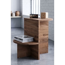 Setro Yan Sehpa Suntalam Kahverengi 53x35 Cm Çok Renkli